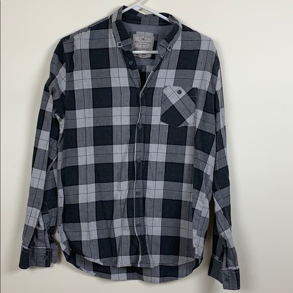 Brunswick Garments black and grey cotton shirt szL - Picture 1 of 6